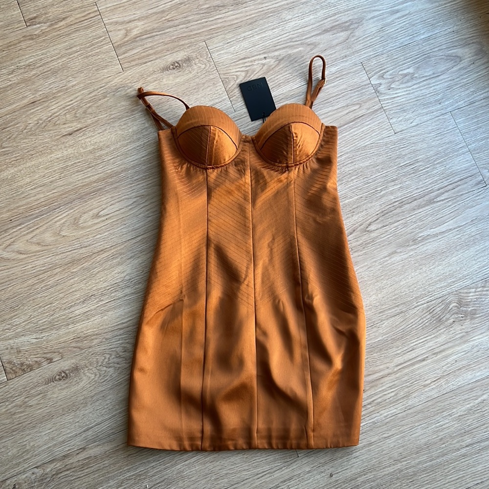 REVOLVE X NBD COLLINS MINI DRESS IN GOLD-XXS